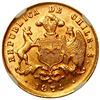 Image 2 : Santiago, Chile, gold 2 pesos, 1874, NGC MS 62, ex-Barros Franco.