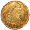 Image 1 : Bogota, Colombia, gold bust 8 escudos, Charles IV, 1808 JF, no dot between IN and the mintmark, NGC 