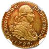 Image 1 : Bogota, Colombia, gold bust 1 escudo, Charles IV, 1796 JJ, NGC AU 53.