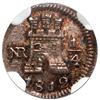 Image 1 : Bogota, Colombia, 1/4 real, 1812, NGC MS 63, finest known in NGC census.
