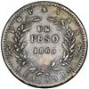 Image 2 : Popayan, Colombia, 1 peso, 1863, very rare, NGC XF details / cleaned.