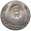 Image 1 : Costa Rica, 2 reales, female head / ceiba tree counterstamp (Type III, 1845) on a Madrid, Spain, bus