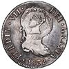 Image 1 : Costa Rica, 2 reales, female head / ceiba tree counterstamp (Type III, 1845) Seville, Spain, bust 2 