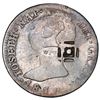 Image 1 : Costa Rica, 2 reales, female head / ceiba tree counterstamp (Type III, 1845) on a Cuba (Trinidad / S