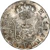 Image 2 : Costa Rica, 2 reales, female head / ceiba tree counterstamp (Type III, 1845) on a Cuba (Trinidad / S