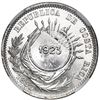 Image 2 : Costa Rica, 50 centimos, 1923 counterstamp (Type VIII) on a Costa Rica 25 centavos, 1893-HEATON, NGC