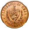 Image 2 : Cuba (struck at the Philadelphia Mint), gold 5 pesos, 1915 Jose Marti, NGC MS 63.