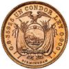 Image 2 : Ecuador (struck in Birmingham, England), gold 1 condor, 1928, NGC MS 63.