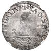 Image 2 : San Salvador, El Salvador, provisional 2 reales, 1828 F.Ps., LIVERTAD, NGC AU 50.