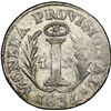 Image 2 : San Salvador, El Salvador, provisional 1 real, 1834, SALV, rare, NGC AU details / harshly cleaned, f