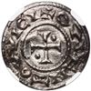 Image 2 : Carolingian France (Quentovic mint), denier, Charles the Bald (840-875 AD), NGC MS 62.