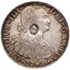 Image 1 : Great Britain, dollar, oval George III countermark (ca. 1797) on obverse of a Mexico City, Mexico, b