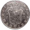 Image 2 : Great Britain, 1/2 dollar, oval George III countermark (ca. 1797) on obverse of a Madrid, Spain, bus