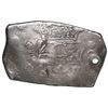 Image 1 : Guatemala, cob 8 reales, 1747 J, rare, with sun-over-mountains countermark (Guatemala, Type II, 1839