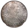 Image 1 : Guatemala, bust 8 reales, Charles IV, 1794 M, NGC MS 62 ("top pop").