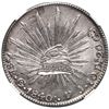 Image 1 : Guanajuato, Mexico, cap-and-rays 8 reales, 1840/30 PJ, NGC MS 62.