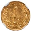 Image 2 : Mexico City, Mexico, gold 1 peso, 1903 M, small date variety, NGC MS 64.