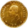 Image 1 : Oaxaca, Mexico, gold 10 pesos, 1915 TM, fifth bust, NGC MS 65.