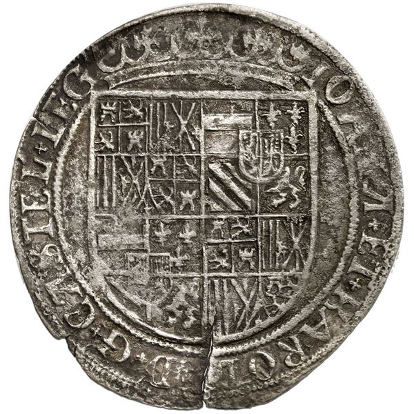 Brabant, Spanish Netherlands (Antwerp Mint), 1 real d'espagne, Charles-Joanna, 1517, rare.