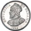 Image 1 : Panama, proof 25 centimos, 1904, very rare, NGC PF 64.