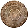 Image 2 : Asuncion, Paraguay, copper 4 centimos, 1870, rare, NGC AU 58 Brown.