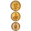 Image 1 : Paraguay (struck in Brazil), gold proof denomination set, 1978, rare: 10 guaranies, NGC PF 67 Ultra 