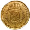 Image 2 : Lima, Peru, gold bust 8 escudos, Charles III, 1765 JM, "rat nose" type, NGC AU 58, finest known in N