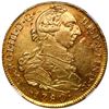 Image 1 : Lima, Peru, gold bust 8 escudos, Charles III, 1780 MI, NGC AU 58.