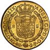 Image 2 : Lima, Peru, gold bust 8 escudos, Charles IV, 1807 JP, NGC MS 62 ("top pop"), ex-Karon.