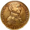 Image 1 : Lima, Peru, gold bust 8 escudos, Ferdinand VII transitional ("imaginary" bust), 1808 JP, NGC AU 53.