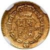 Image 2 : Lima, Peru, gold bust 1/2 escudo, Ferdinand VII, 1818 JP, NGC MS 62 ("top pop").