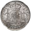 Image 2 : Lima, Peru, bust 8 reales, Ferdinand VII transitional ("imaginary" bust), 1811 JP, long ribbons, NGC