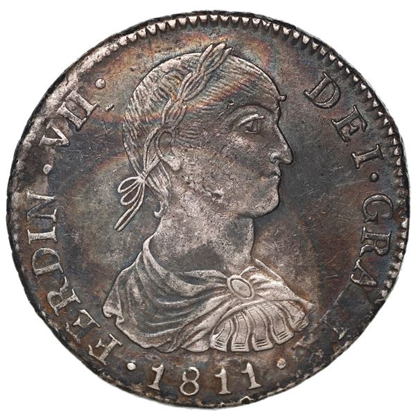 Lima, Peru, bust 4 reales, Ferdinand VII (imaginary bust), 1811 JP, rare.