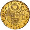 Image 2 : Cuzco, Peru, gold 8 escudos, 1831 G, NGC MS 61.
