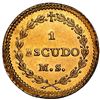 Image 2 : Cuzco, Peru (Republic of South Peru), gold 1 escudo, 1838 MS, very rare, NGC MS 63+, ex-Garrett, ex-