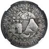 Image 2 : Cuzco, Peru (Republic of South Peru), 8 reales, 1837 BA, FEDERACION, incuse edge-lettering, NGC XF 4