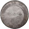 Image 1 : Manila, Philippines (under Spain), 8 reales, 1828 countermark (Type I) on a Lima, Peru, 8 reales, 18