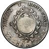 Image 2 : Philippines (under Spain), 8 reales, Ferdinand VII, crowned "F.7.o" countermark (Type V, 1832-4) on 