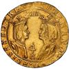 Image 1 : Segovia, Spain, gold 4 excelentes, Ferdinand-Isabel, mintmark at top, denomination Arabic 4 above K 