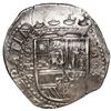 Image 1 : Seville, Spain, cob 8 reales, 1593/2 date to right, assayer B below denomination o-VIII and mintmark