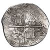 Image 2 : Seville, Spain, cob 8 reales, 1593/2 date to right, assayer B below denomination o-VIII and mintmark