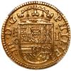 Image 1 : Segovia, Spain, gold milled 1 escudo, Philip III, 1607 C, king's name as PHILIP, NGC MS 65.