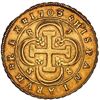 Image 2 : Seville, Spain, gold milled 8 escudos, Philip V, 1703 J, 8-S-8-J in tressure-dimples, NGC AU 58, fin