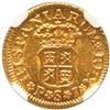 Image 2 : Seville, Spain, gold bust 1/2 escudo, Philip V (third bust), 1744 PJ, NGC MS 62.