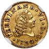 Image 1 : Madrid, Spain, gold bust 1/2 escudo, Ferdinand VI, 1754 JB, NGC AU 55.