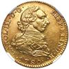 Image 1 : Madrid, Spain, gold bust 2 escudos, Charles III, 1780 PJ, NGC MS 60, finest known in NGC census.
