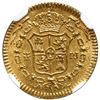 Image 2 : Madrid, Spain, gold bust 1/2 escudo, Charles III, 1772 PJ, NGC MS 62+.