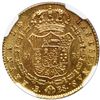 Image 2 : Barcelona, Spain, gold 80 reales, Isabel II, 1846 PS, NGC MS 63.