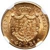 Image 2 : Madrid, Spain, gold 40 reales, Isabel II, 1864, NGC MS 62.