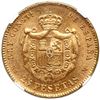 Image 2 : Madrid, Spain, gold 25 pesetas, Alfonso XII, 1881(81) MS-M, bust with beard, NGC MS 65.